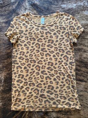 Alternative Leopard Print Tee - Brown & Black
